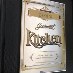 Mom’s Gourmet Kitchen Mirror Sign